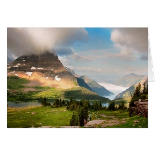 Clouds Sweeping Through Mountains Cards (Front Horizontal)