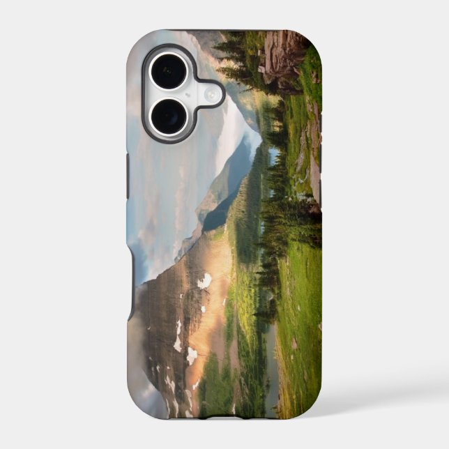 Clouds Sweeping Through Mountains Iphone Case (Back)