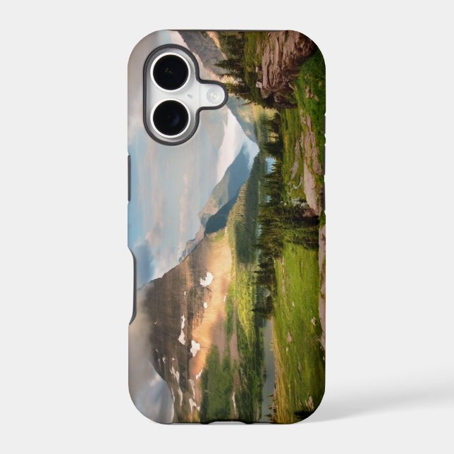 Clouds Sweeping Through Mountains Iphone Case (Back)