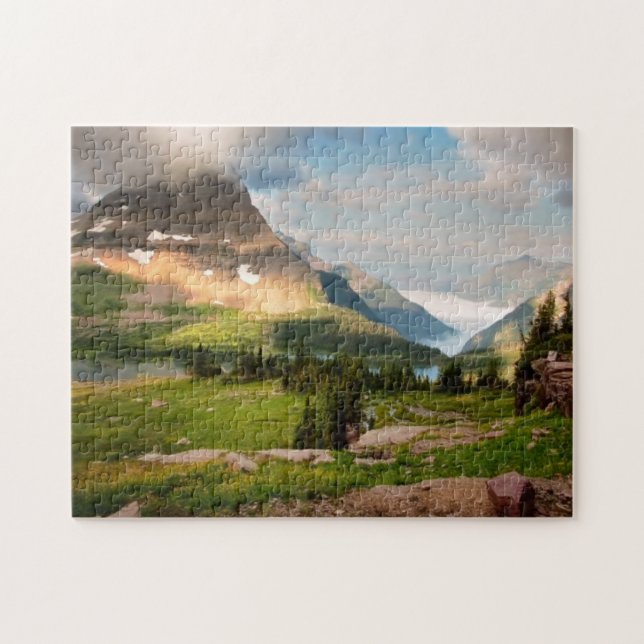 Clouds Sweeping Through Mountains Jigsaw Puzzle (Horizontal)