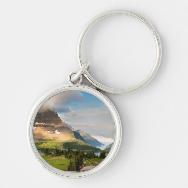 Clouds Sweeping Through Mountains Keychain (Front)