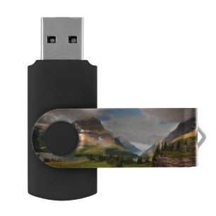 Clouds Sweeping Through Mountains USB Flash Drive