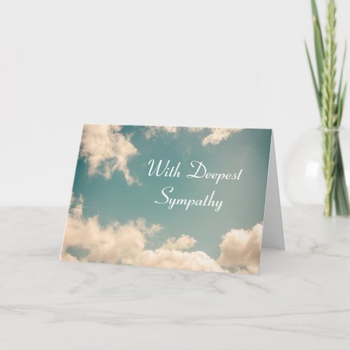 Clouds Sympathy Card