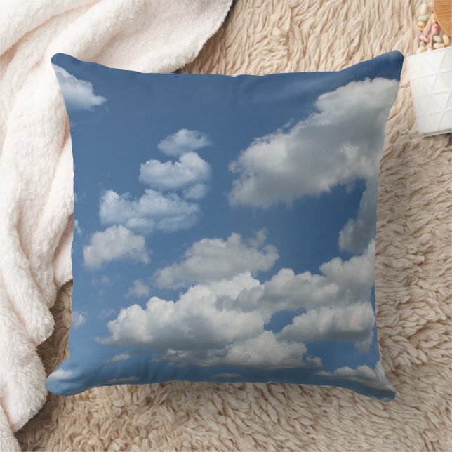 Clouds Throw Pillow (Blanket)