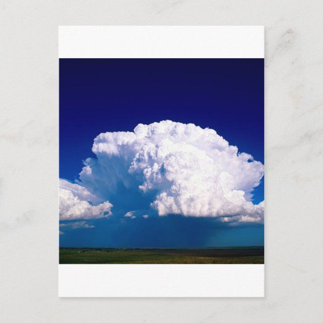 Clouds Thunderhead Sidney Nebraska Postcard (Front)