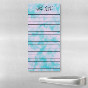 Clouds To Do Grocery List Magnetic Pad for Fridge