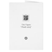 Clouds today, Sunflower card, nature photography (Back)