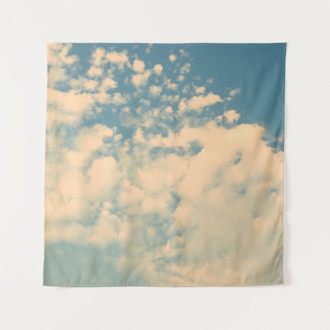 Clouds - vintage effect style pictureshome decor,  tapestry (Front)