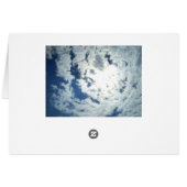 Clouds with a gorgeous sunbreak cards (Back Horizontal)