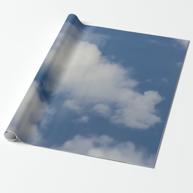 Clouds Wrapping Paper (Unrolled)