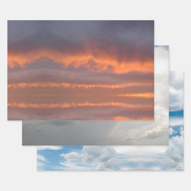 Clouds Wrapping Paper Sheets (Set)