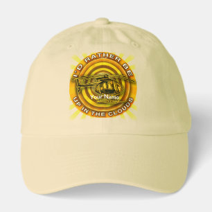 Clouds Yellow Helicopter hat