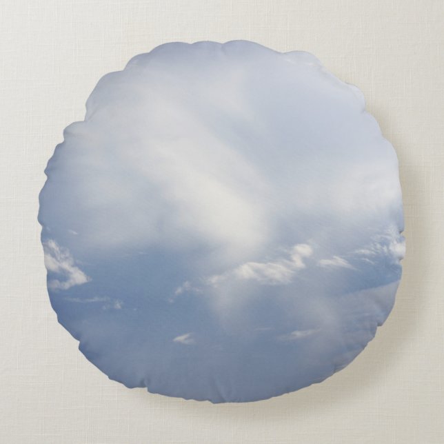 Cloudscape 2 round pillow (Front)