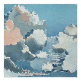 Cloudscape, beautiful painting by Paul Nash Poster