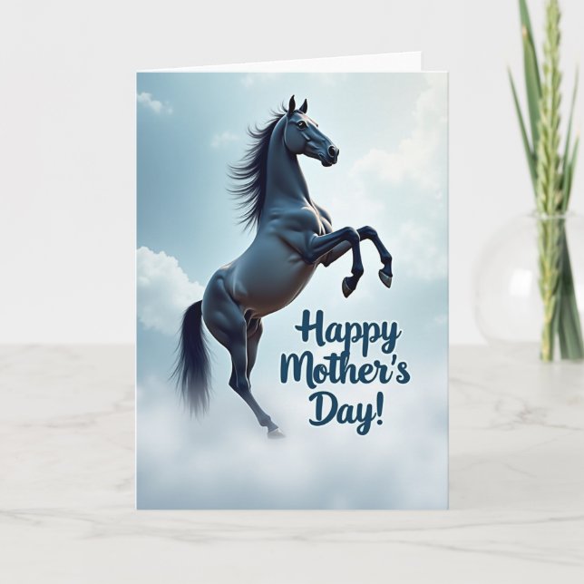 Cloudscape Equine Mothers Day Card (Front)