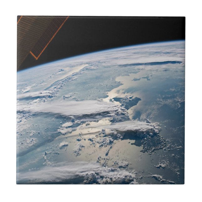 Cloudscapes Around Sumatra, Indonesia. Ceramic Tile (Front)