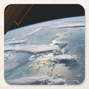 Cloudscapes Around Sumatra, Indonesia. Square Paper Coaster