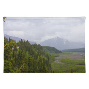 Cloudy At Denali Cloth Placemat
