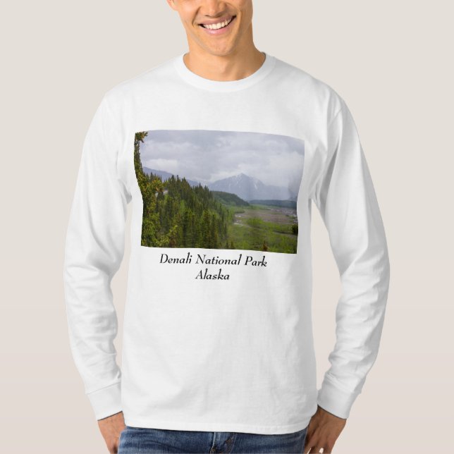 Cloudy At Denali T-Shirt (Front)