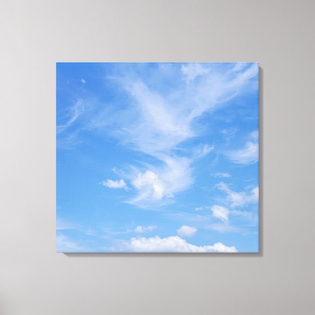 Cloudy Blue Sky Canvas Print (Front)