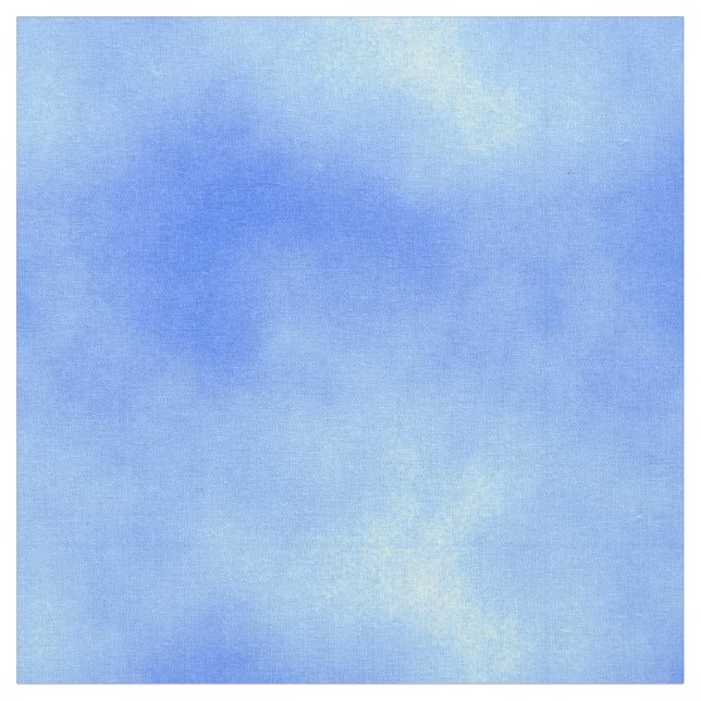 Cloudy Blue Sky Fabric (Close Up)