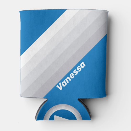 Cloudy Blue Sky Stripes with Name