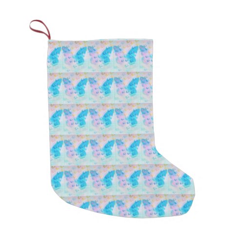 Cloudy Butterfly Foot Small Christmas Stocking