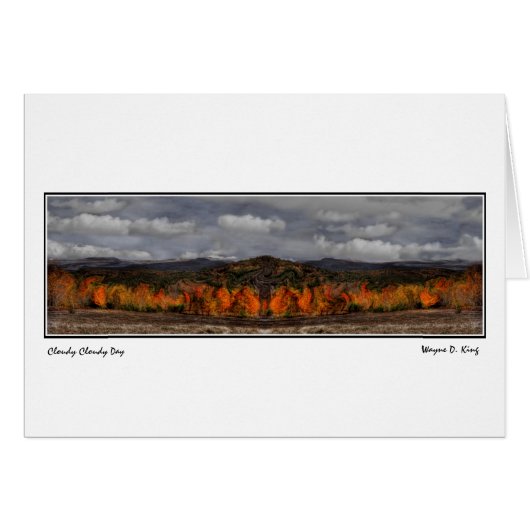 Cloudy, Cloudy Day Cards (Front Horizontal)