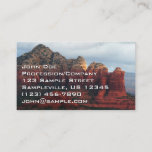 Cloudy Coffee Pot Rock in Sedona Arizona Business Card