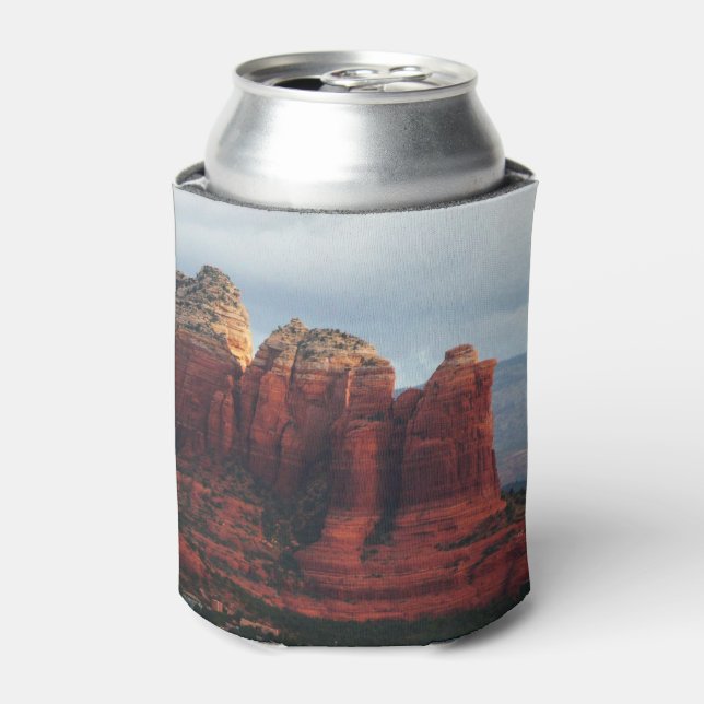 Cloudy Coffee Pot Rock in Sedona Arizona Can Cooler (Can Front)