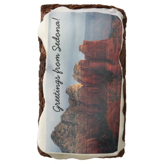 Cloudy Coffee Pot Rock in Sedona Arizona Chocolate Brownie (Rotated)
