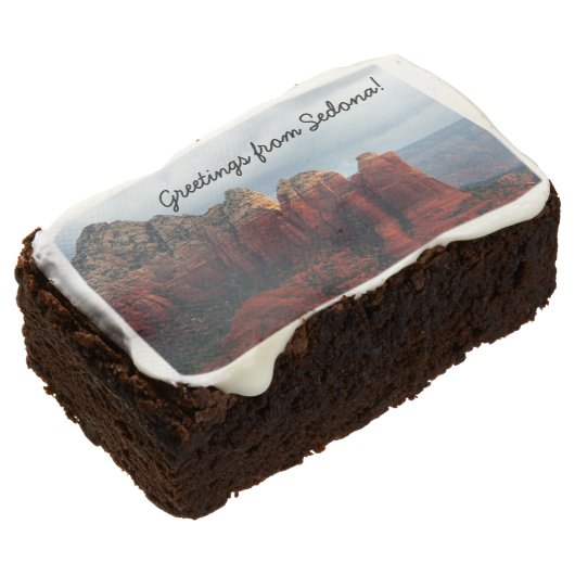 Cloudy Coffee Pot Rock in Sedona Arizona Chocolate Brownie (Angled)