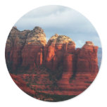 Cloudy Coffee Pot Rock in Sedona Arizona Classic Round Sticker