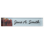 Cloudy Coffee Pot Rock in Sedona Arizona Desk Name Plate