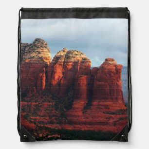 Cloudy Coffee Pot Rock in Sedona Arizona Drawstring Bag