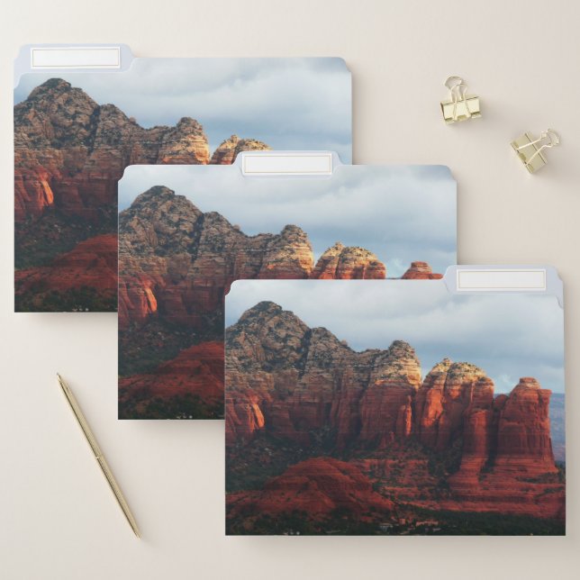 Cloudy Coffee Pot Rock in Sedona Arizona File Folder (Set)
