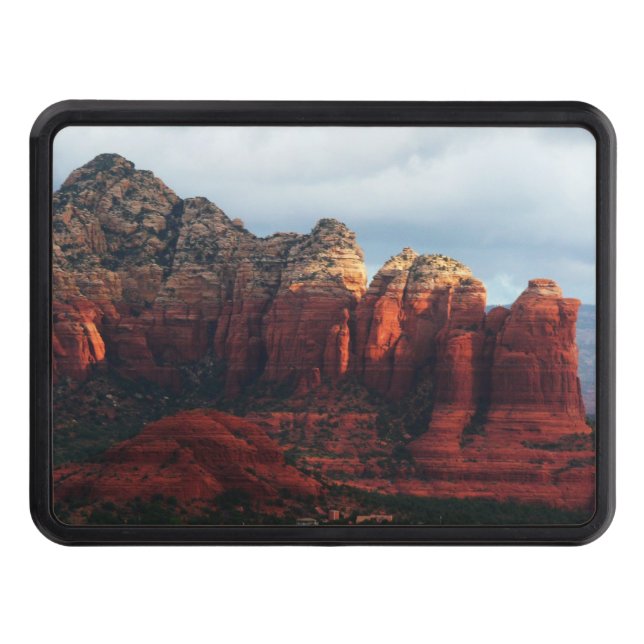 Cloudy Coffee Pot Rock in Sedona Arizona Hitch Cover (Front)