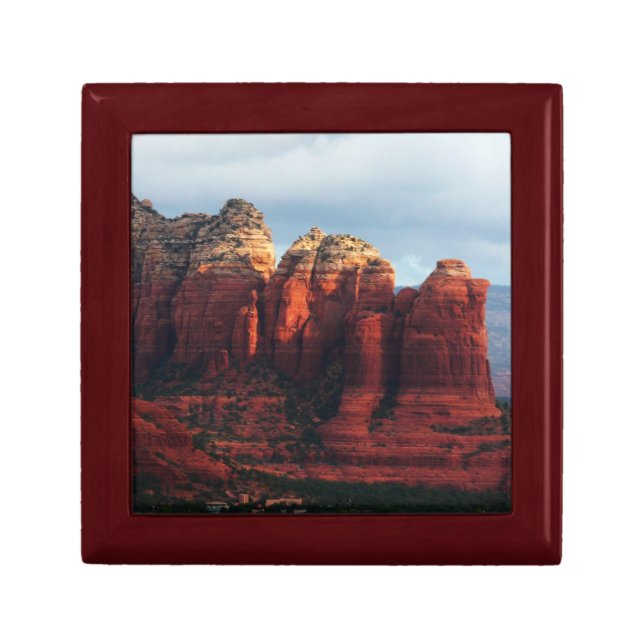 Cloudy Coffee Pot Rock in Sedona Arizona Jewelry Box (Front)