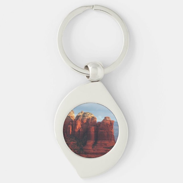 Cloudy Coffee Pot Rock in Sedona Arizona Keychain (Front)