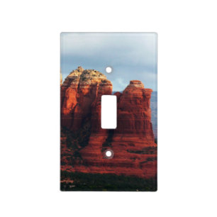 Cloudy Coffee Pot Rock in Sedona Arizona Light Switch Cover