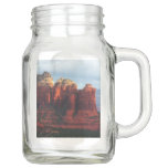 Cloudy Coffee Pot Rock in Sedona Arizona Mason Jar