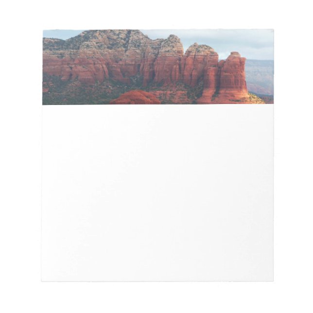 Cloudy Coffee Pot Rock in Sedona Arizona Notepad (Front)
