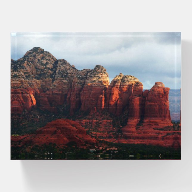 Cloudy Coffee Pot Rock in Sedona Arizona Paperweight (Front)