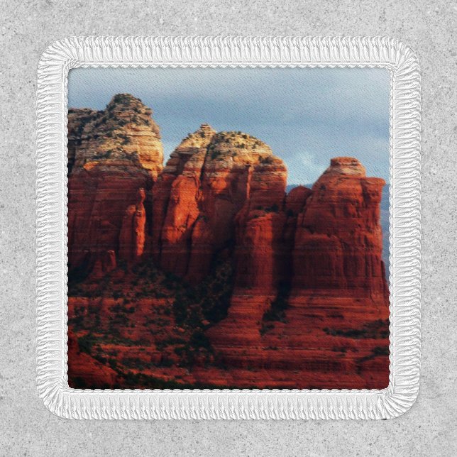 Cloudy Coffee Pot Rock in Sedona Arizona Patch (Front)