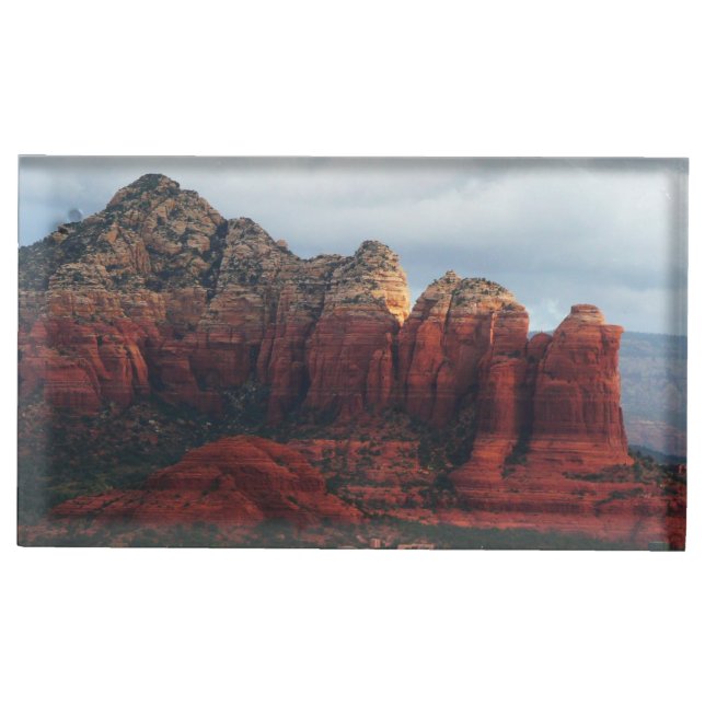 Cloudy Coffee Pot Rock in Sedona Arizona Place Card Holder (Front)
