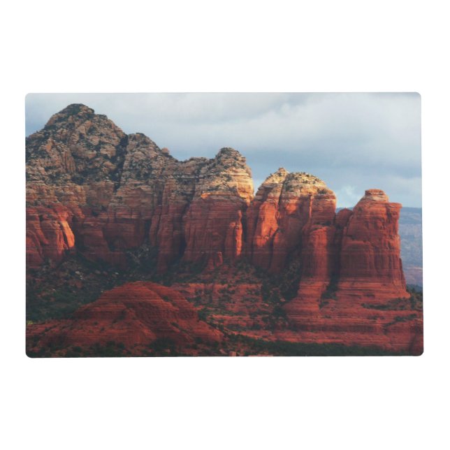 Cloudy Coffee Pot Rock in Sedona Arizona Placemat (Front)