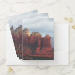 Cloudy Coffee Pot Rock in Sedona Arizona Pocket Folder