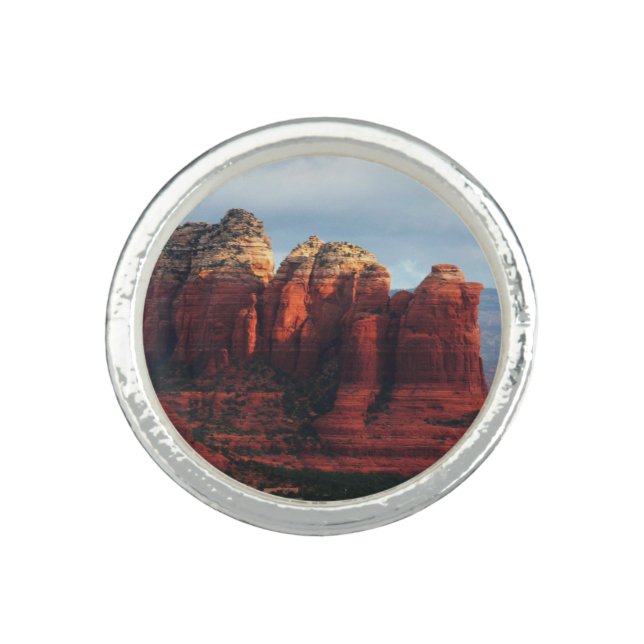 Cloudy Coffee Pot Rock in Sedona Arizona Ring (Front)