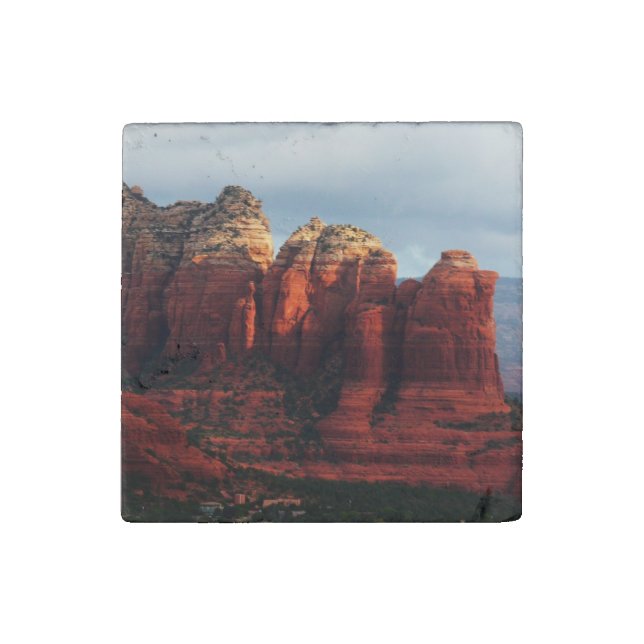 Cloudy Coffee Pot Rock in Sedona Arizona Stone Magnet (Front)