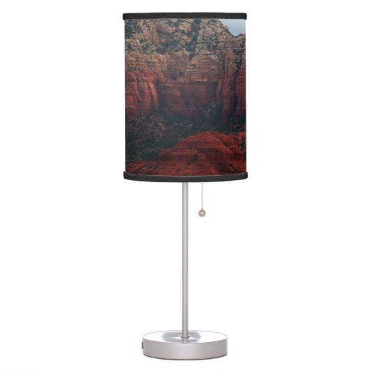 Cloudy Coffee Pot Rock in Sedona Arizona Table Lamp (Left)